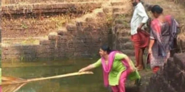 പൂജാരി വിളിച്ചപ്പോള്‍ ക്ഷേത്രത്തില്‍ പായസം കുടിക്കാനെത്തി,തിരികെ പോയത് കുളത്തില്‍ മുങ്ങി താഴ്ന്ന അച്ഛന്റെയും മകളുടെയും ജീവന്‍ രക്ഷിച്ച്‌