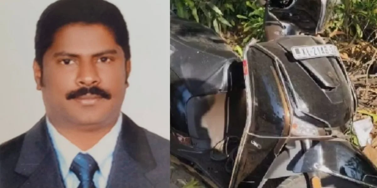 സ്കൂട്ടറിന്റെ നിയന്ത്രണം വിട്ട് ഓടയിൽ വീണ് യുവാവ് മരിച്ചു.